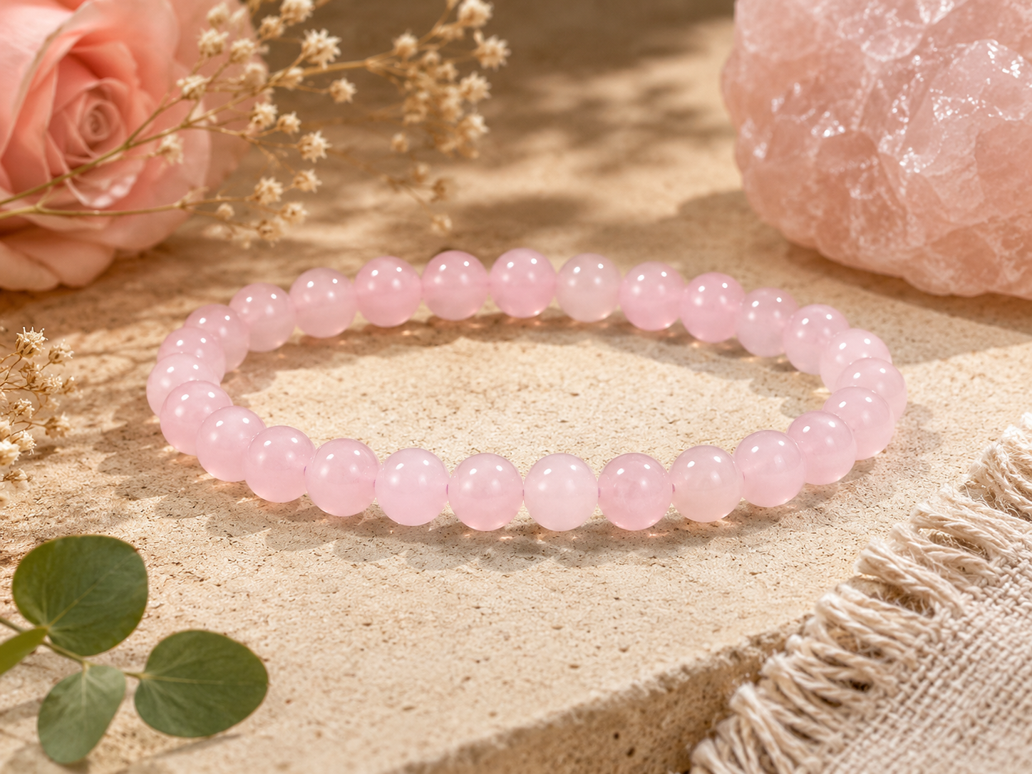 Rozenkwarts Armbanden