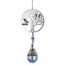 Kristallen Streng Feng Shui Levensboom Filigraan Druppel Violet