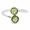 Geboortesteen Ring Peridoot Augustus - 925 Zilver - Zilverkleurig