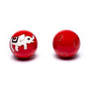 Meridiaankogels Olifanten Rood-Wit