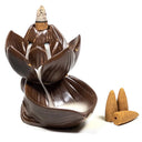 Backflow Wierookbrander Waterval Lotus Keramiek 8.5 cm
