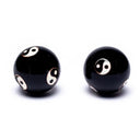 Meridiaankogels Yin Yang Zwart 4 cm Model 2