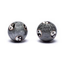 Meridiaankogels Yin Yang Tai Chi Grijs 3,5 cm