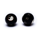 Meridiaankogels Yin Yang Zwart 3,5 cm Model 1