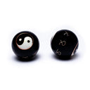 Meridiaankogels Yin Yang Zwart 4 cm