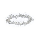 Armband Elastisch Met Bergkristal Chips 0.7cm Breed