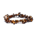 Armband Elastisch Met Tijgeroog Edelsteen Chips 0,7 cm