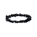 Elastische Armband Zwarte Toermalijn Chips 0.7 cm