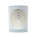 Sfeerlicht Bloem Des Levens Symbool Matglas Metallic 10x12,5 cm