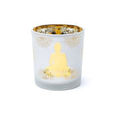 Sfeerlicht Boeddha Matglas Metallic Geschikt Voor Votiefkaarsjes 7,3x8 cm