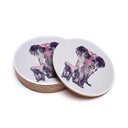 Onderzetters Set Van 6 Met Olifanten Print MDF