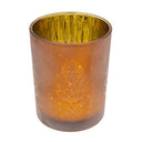 Sfeerlicht Ganesha Matglas Metallic Geschikt Voor Votief Kaarsjes En Theelichtjes 10x12,5 cm