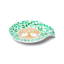 Theezakjeshouder Levensboom Bone China Porselein Ivoorkleurig 11,5x10x2cm
