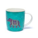 Theemok Met Zeef Indiase Olifant Bone China Porselein ±400 ml