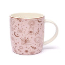 Theemok Met Zeef Bone China Porselein Mystieke Symbolen ±400 Ml