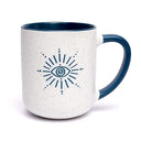 Mok Oog Blauw ±400 ml Bone China Porselein