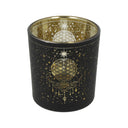 Sfeerlicht matglas/metallic Mystical Flower of Life -- 7,3x8 cm