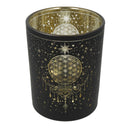 Sfeerlicht matglas/metallic Mystical Flower of Life -- 10x12,5 cm
