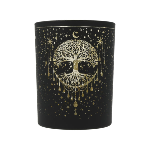 Sfeerlicht Matglas Metallic Levensboom 10x12,5 cm