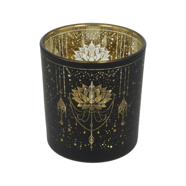 Sfeerlicht Matglas Metallic Mystical Lotus 7,3x8 cm