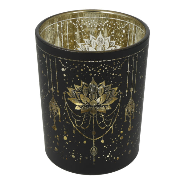 Sfeerlicht Matglas Metallic Mystical Lotus 10x12,5 cm
