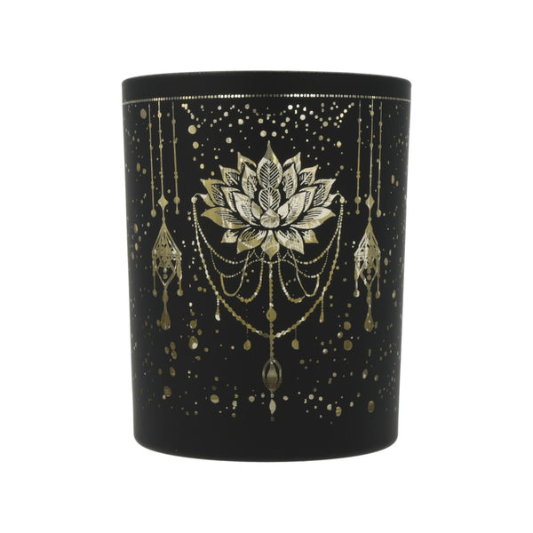Sfeerlicht Matglas Metallic Mystical Lotus 10x12,5 cm