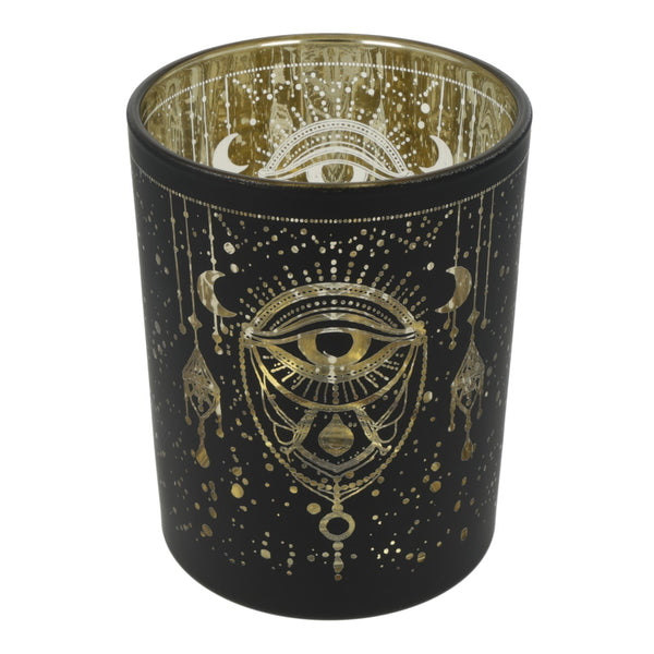 Sfeerlicht Matglas Metallic Mystical Eye Of Providence 10x12,5 cm
