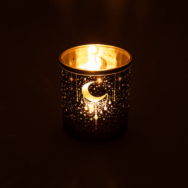 Sfeerlicht Matglas Metallic Mystical Crescent 7,3x8 cm