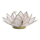 Sfeerlicht Lotus Naturel Goudrand