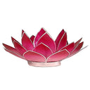 Sfeerlicht Lotus Roze Zilverrand