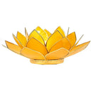 Sfeerlicht Lotus Geel 3e Chakra Goudrand