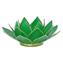 Sfeerlicht Lotus 4e Chakra Groen Goudrand