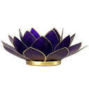 Sfeerlicht Lotus 7e Chakra Violet Goudrand