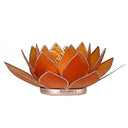 Sfeerlicht Lotus 2e Chakra Oranje Zilverrand