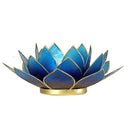 Sfeerlicht Lotus Capiz Schelp Violet-Blauw Tweekleurig