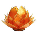 Sfeerlicht Lotus Oranje Goudrand Groot
