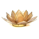 Sfeerlicht Lotus Smoked Goudrand