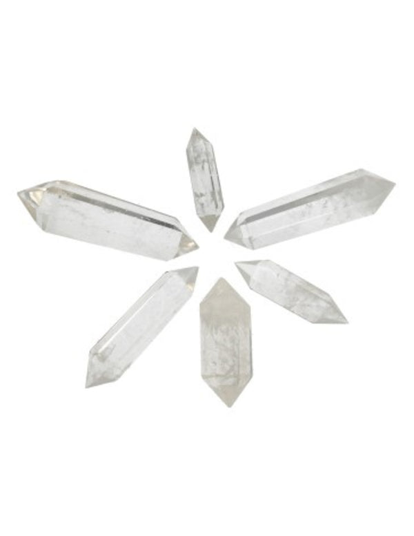Bergkristal dubbeleinder gepolijst 10-20 gr.