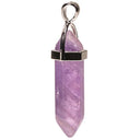 Hanger Amethyst Koper Met Zilverkleurige Vintage Coating Facet
