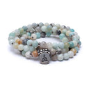 Amazoniet Mala Armband Met 108 Kralen 8 mm