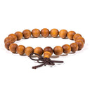 Mala Armband Van Sandelhout Met 21 Kralen Op Elastiek