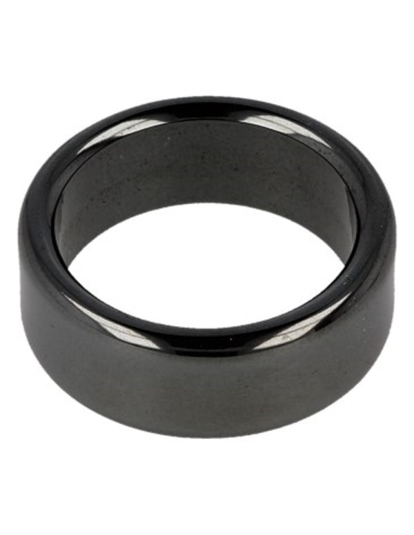 Hematiet edelsteen ring plat 8 mm - 17