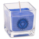 Geurkaars 5e Chakra Koolzaadwas Ecologisch In Gerecycled Glas