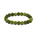 Armband Mala Elastisch Met 21 Groene Jade Kralen Uit Xinyi China