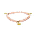 Armband Zonnesteen Met Metalen Bedels Sterren Maan Zon 4mm