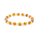 Armband Elastisch Met Kralen Van Amber En Citrien 6mm