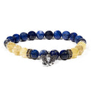 Armband Lapis Lazuli Rutielkwarts Met Ganesha Bedel