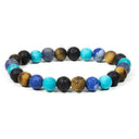 Edelsteen Armband Turkoois Tijgeroog Lapis Lazuli Lavasteen