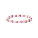 Armband Elastisch Rozenkwarts En Thuliet Aa Kwaliteit 0.6 cm