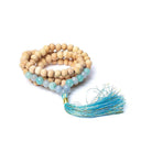 Tulsi Mala Met 108 Kralen Angeliet Amazoniet Aa Kwaliteit In Zakje 0.8 Cm